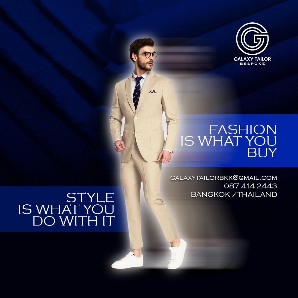 GalaxyTailor's tweet photo. Fashion and style are important aspects of self-expression and personal identity. 

Fashion refers to the trends and styles that are currently popular, while style is more individualistic and reflects a person's unique taste and preferences. 

#besttailorbangkok #bespoke https://t.co/z8tjbS9FbX