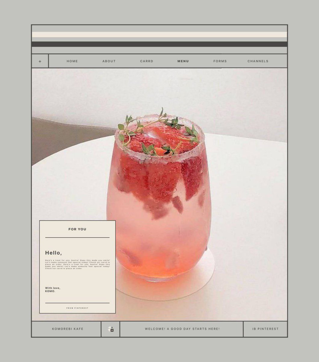 qafeccino's tweet image. ⠀⠀

͏   こもれび   ⌗   KOMO!
   for  you   @loevito
   from   ༝༚   sinta
   ⤥   hi! ito na yung libre ko, enjoy 

⠀⠀