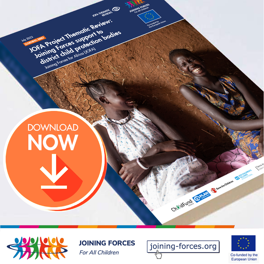 #REPORT 
Read how #JOFA Project implementing agencies support Government and other #ChildProtection stakeholders to provide child protection services to #children, families, and communities.
Download here👇
bit.ly/3XUIaRr
#JoiningForcesForChildren #JoiningForcesForAfrica