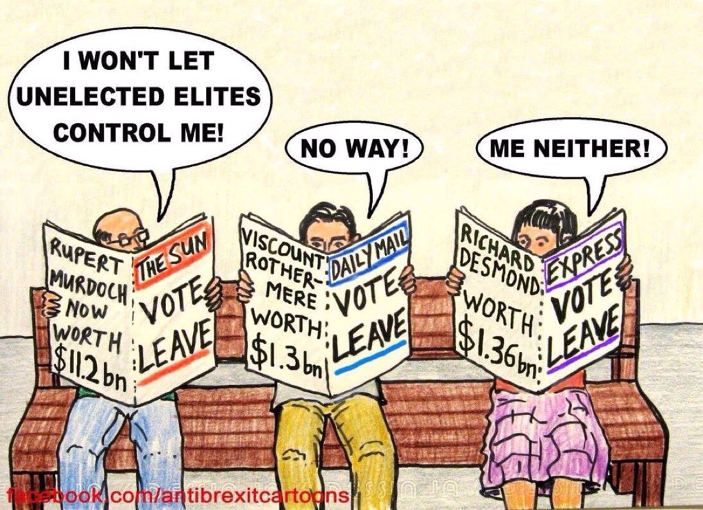 @THemingford We are an apathetic, malleable electorate in thrall to the #ComfortableLies of our sewer press and politicians, oh-so easily persuaded to #PunchDown in the privacy of the voting booth on the promise it will only harm 'others'.
We *are* #BrexitBritain.