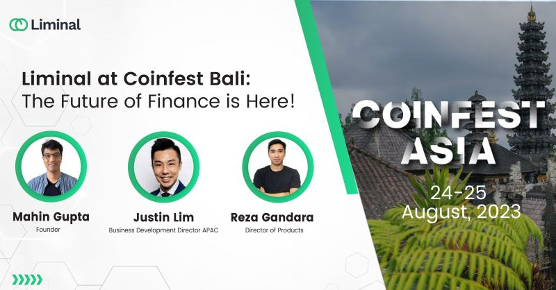 liminalcustody's tweet photo. Meet #TeamLiminal at the biggest blockchain event in Southeast Asia.

Drop 🤝 in the comments if you are attending Coinfest Asia Bali 2023.

@mahingupta @JustinLBL @rezaakhmadg

#LiminalAtCoinFestAsia2023 #CoinFestAsia2023 https://t.co/249PlGzdRT