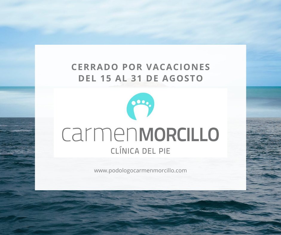 Volvemos el 1 de septiembre. 
¡Feliz verano! 👣