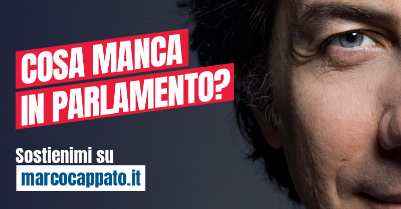 La preparazione della mia campagna elettorale per il Senato è iniziata!
Non potrò contare su apparati di partito o gruppi di potere economici, ma su una rete di volontari e donatori individuali. Per donare o dare la propria disponibilità marcocappato.it