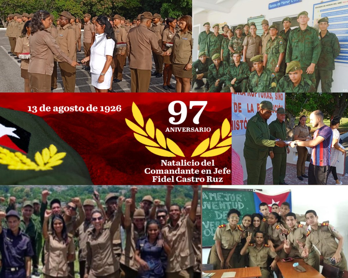 EjtoOccidental's tweet photo. Los cubanos y cubanas sentimos la presencia inmortal de Fidel y nos comprometemos con la continuidad de la obra humana que legó para la igualdad e inclusión social, y el compromiso eterno con su entrega sin límites a favor de una Revolución socialista🇨🇺. #FidelPorSiempre https://t.co/bLGt66DAij