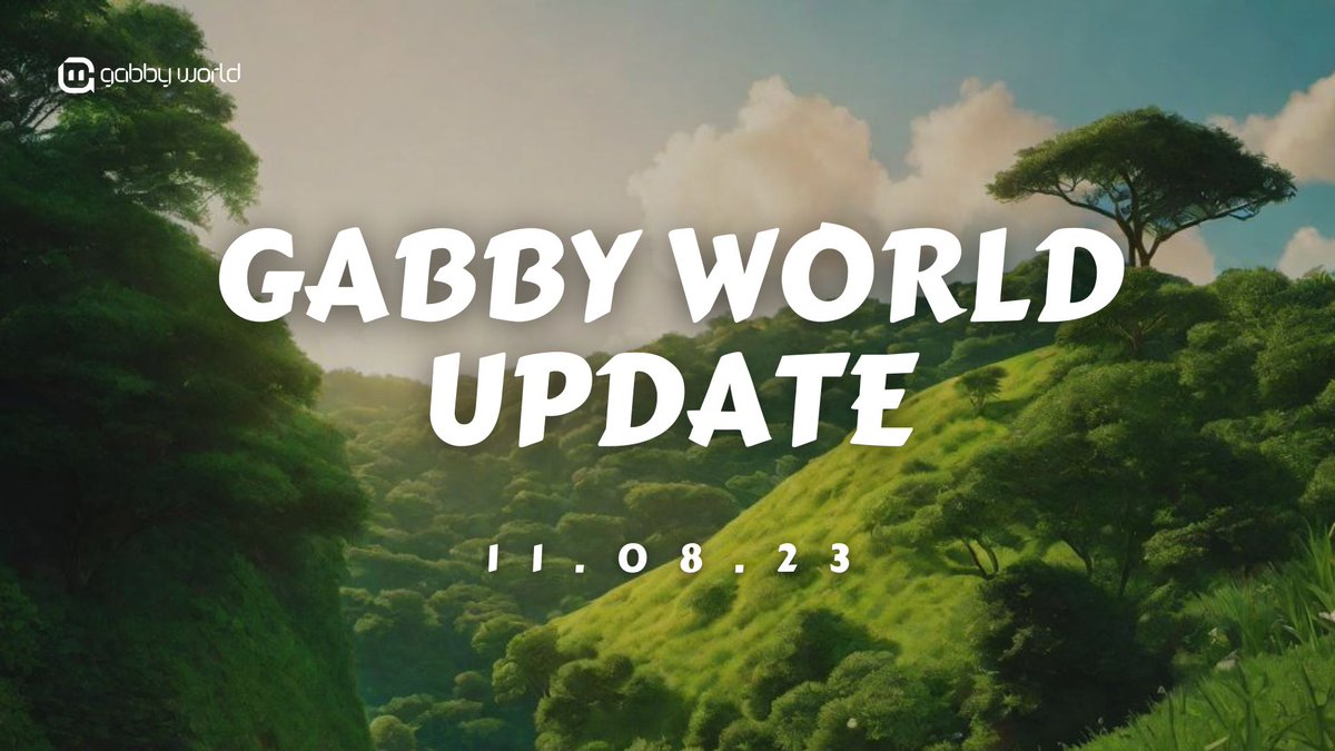 gabby_world_'s tweet photo. Gabby World Update - 11th August, 2023 💡

A quick TLDR on what’s happening 👇

#Web3 #AutonomousWorlds #AIGC https://t.co/RCgLORyN8Q