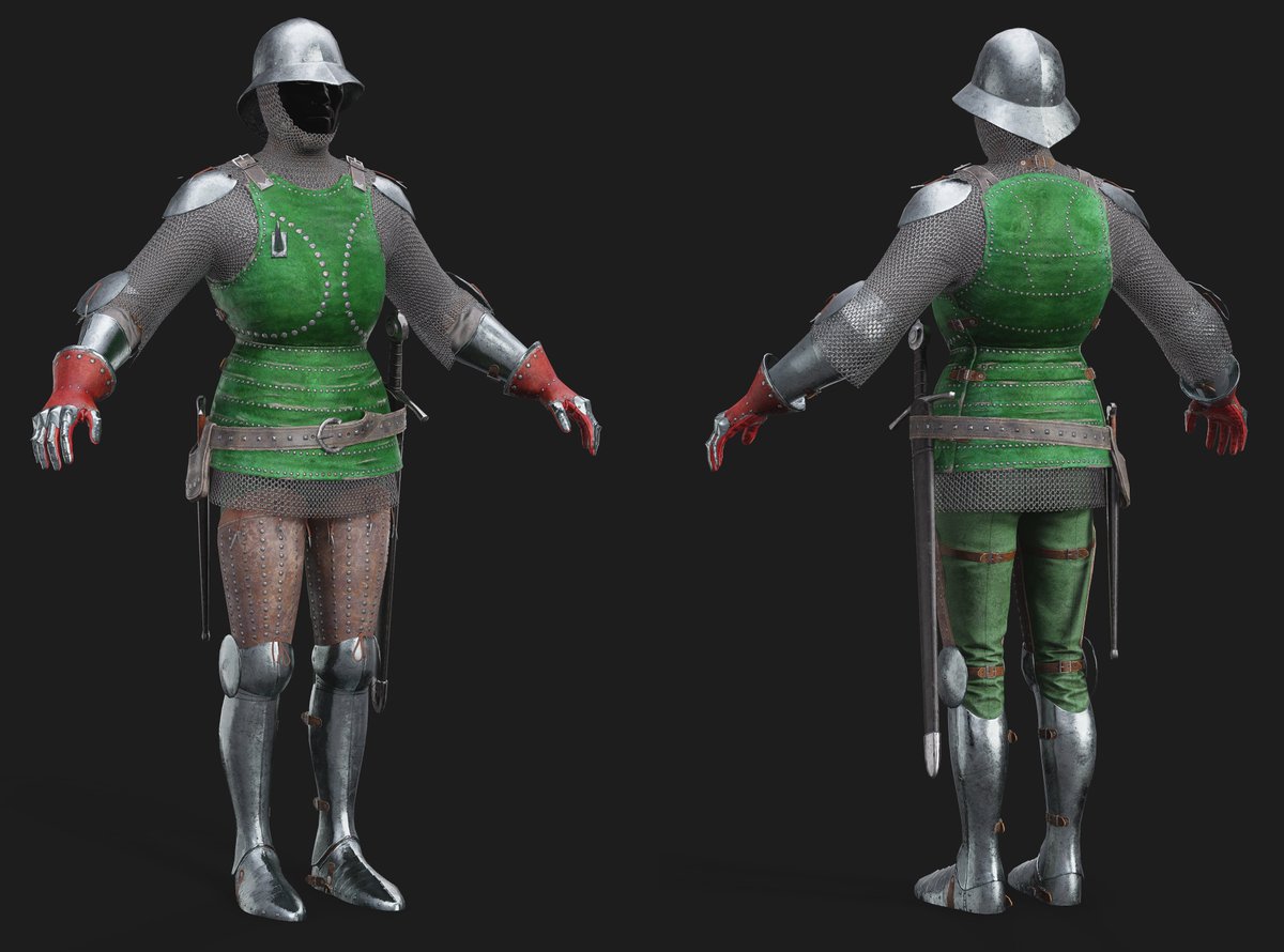 LordsManor's tweet photo. New character artists are joining the project. Here's from concept to the final model (few remaining tweaks to the velvet rendering remain to be done in engine). https://t.co/g4xM2AfU3j