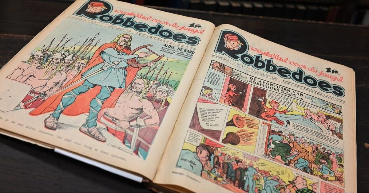Belgium has a long and proud tradition of comic albums. As part of popular youth culture, they were long considered less important. Thanks to a donation by Eddy Kerssens, we have been able to add 4000 titles to our collection. A hightlight are the first issues of Robbedoes.