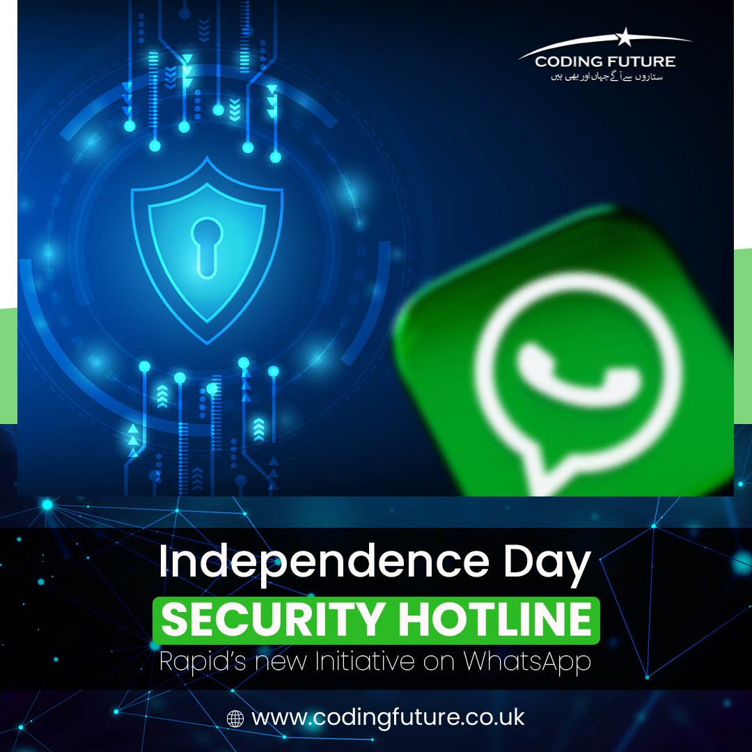 CodingFuture01's tweet image. RapidCompute's security division, Titanium, is taking steps to safeguard Pakistani businesses by launching an #Independence Day Security Hotline on #WhatsApp.
#codingfuture #digitalworld #itnews #pakistan #tech #digitalmarketing