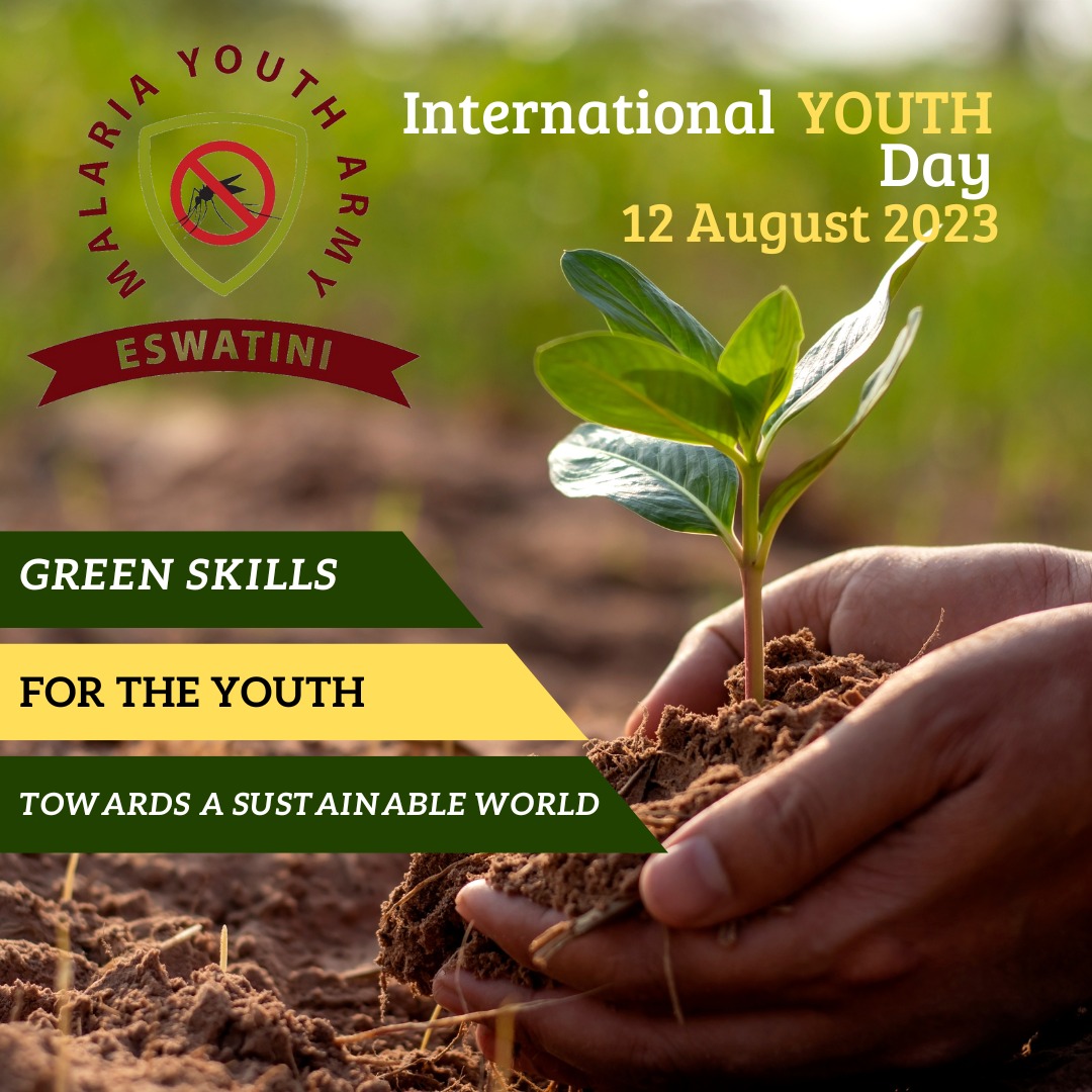 CorpsEswatini's tweet photo. For this year's International Youth Day, Eswatini Malaria Youth Army encourages the youth to advocate for a greener and brighter Planet, free of malaria. So let us empower one another with Green Skills toward a sustainable world and Zero Malaria
#ZeroMalariaStartswithMe https://t.co/jy3f6upaqb