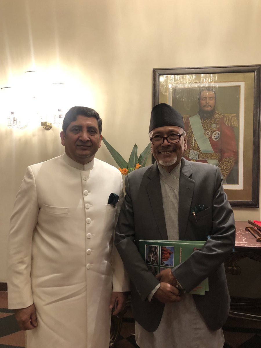 drbishnuhnepal's tweet photo. #Track2Diplomacy: 
Congratulated HE Amb #AbrarHHashmi &amp; #Diplomats ⁦@PakinNepal⁩ during #Pakistan's 76th #IndependenceDayCelebration @#HotelYakAndYeti/14Aug2023 Eve. TX for publishing my OpEd in circulating #LookNepal Magazine.
-#UNSG ⁦@ImtiazAlamSAFMA⁩
#Lahore #SAFMA https://t.co/khvBEoZHZY