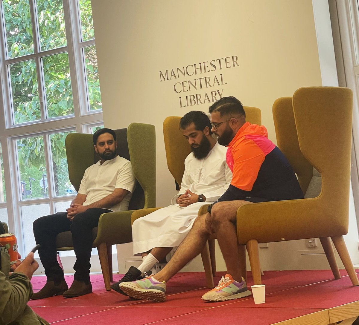 AIUCentre's tweet photo. Brown Boys in White Spaces yesterday  - some powerful stories were shared &amp; there was a great deal to think about. Many thanks to all involved, including the 3 actors from #Peacephobia who helped us to start our #SouthAsianHeritage programme on a high note. #ourstoriesmatter https://t.co/yuGmuo0xRY