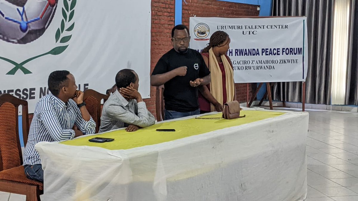 #SmartYouthRwandaPeaceForum #UTC

Ikiganiro kigamije gushishikariza urubyiruko kubaka ingo zikomeye.
Ubuhamya bwa Muhire Emmanuel na Clementine bamaranye imyaka itanu

<a href="/RubavuDistrict/">Rubavu District</a> <a href="/Deonzabo2/">Deonzabo</a> <a href="/DuhumurizanyeR/">DUHUMURIZANYE IWACU RWANDA</a> <a href="/visionjeunesse2/">Vision Jeunesse Nouvelle</a> <a href="/NARwanda/">Never Again Rwanda</a> <a href="/NgogaDeo/">Ngoga Deo</a> <a href="/KagameAlain26/">Kagame kaberuka Alain</a> @Pacifique_Ishi