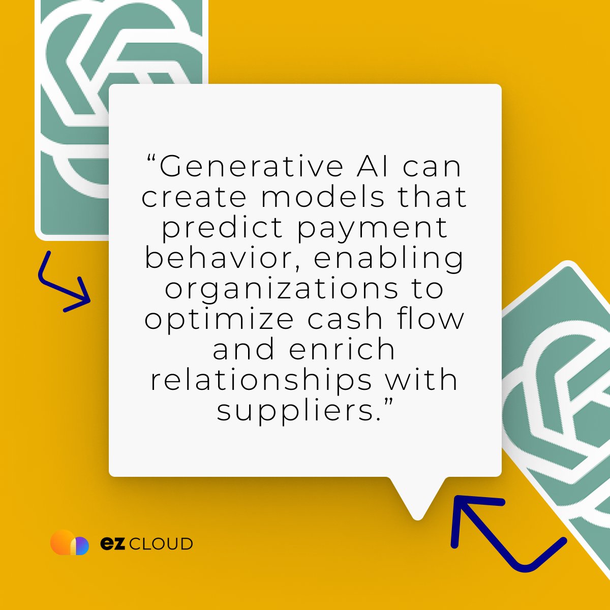 ezcloud_ai's tweet photo. At EZ Cloud, we love to embrace the latest technologies for our customers, and generative AI is the hottest topic these days. 

In a new piece for Forbes, our CEO, Andrew Blackman, delves into "The Role Of Generative AI And Smart Data Extraction In Accounts Payable Automation." Discover how this innovation is driving touchless invoice processing, the new gold standard in #APefficiency.

📖 Read the full article here: https://t.co/rFsaSkiTKc

Let's embrace the future of finance! 🌟

#AI #AccountsPayable #Automation #Forbes #FutureOfFinance