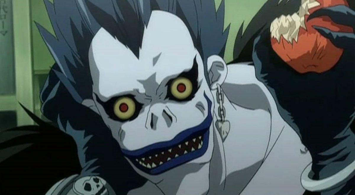 Lthememecoin's tweet photo. "We've eased each other's boredom for quite a while . . . It's been quite fun." 🍎

Ryuk is definitely our second favorite character in Death Note! 🤩 https://t.co/QMfRZf0afg