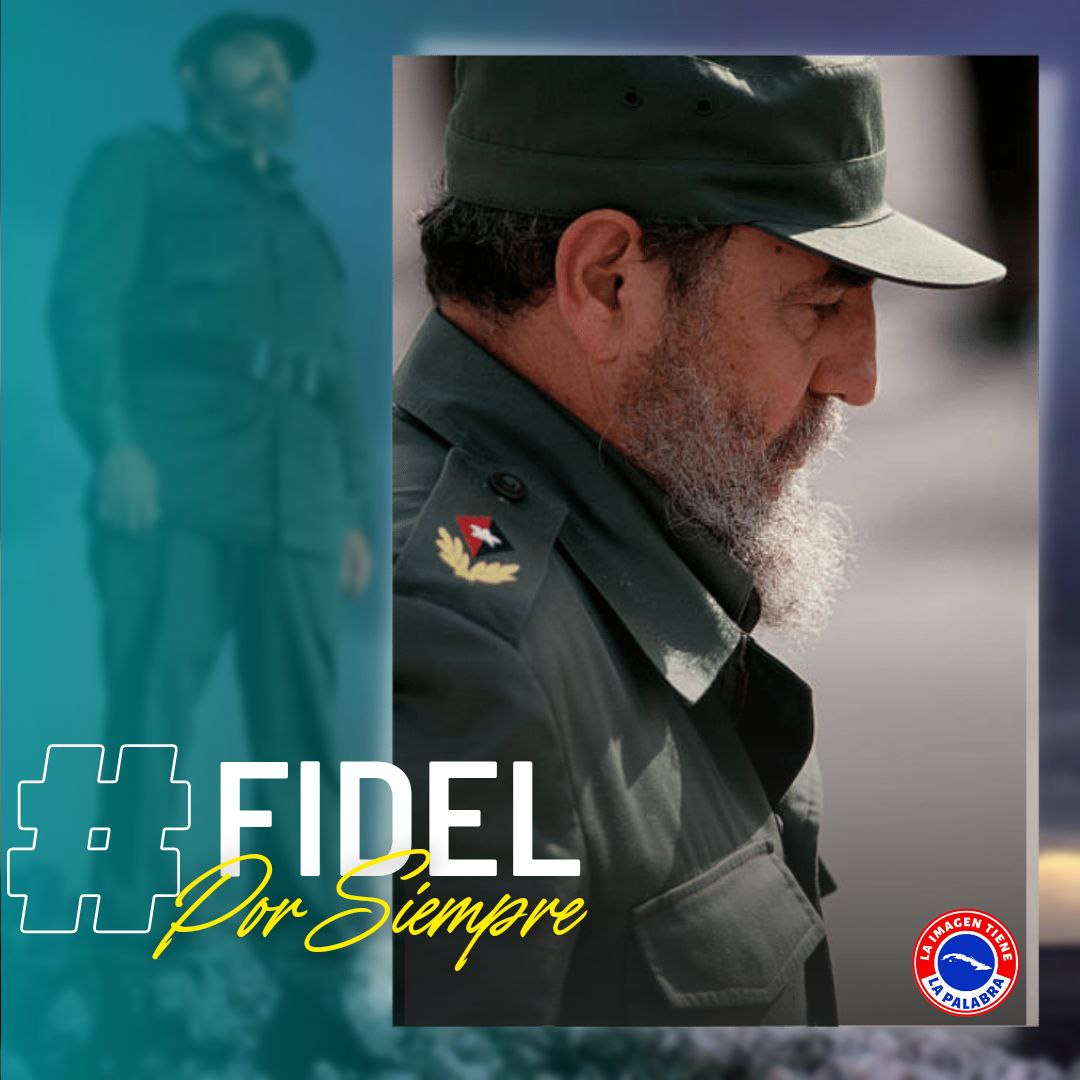 "Laureles y olivos que han reverdecido
Cubriendo ese rombo que nos libertó
Demuestran que no eres un ser del olvido
que el futuro siempre estará agradecido
De tus firmes pasos padre hermano amigo
Aunque pase el tiempo, jamás te diremos adiós…"
#FidelPorSiempre