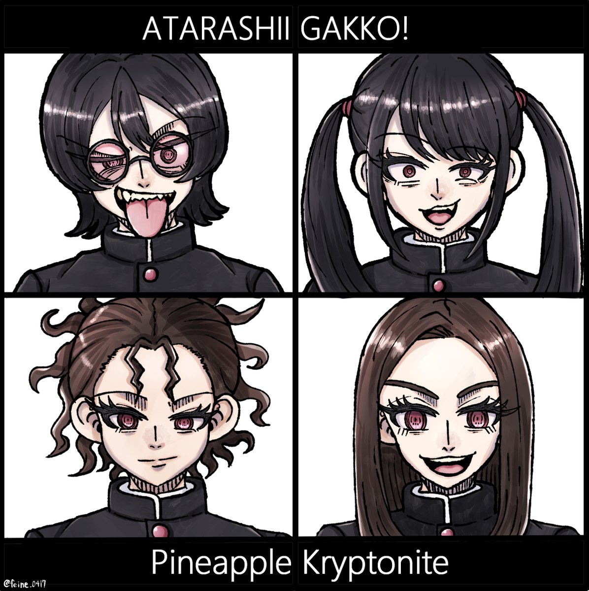 Pineapple Kryptonite Remix🍍 #新しい学校のリーダーズ #ATARASHIIGAKKO #atarashiigakko_art