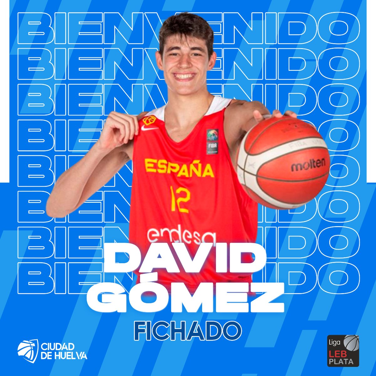 📝 #OFICIAL || ¡David Gómez, reciente Campeón del Mundo U19, llega para marcar la diferencia! 🏀🔥
🔵 ¡Juntos haremos historia esta temporada, David!

Más detalles sobre nuestra nueva incorporación 👉 cdhuelva.com
