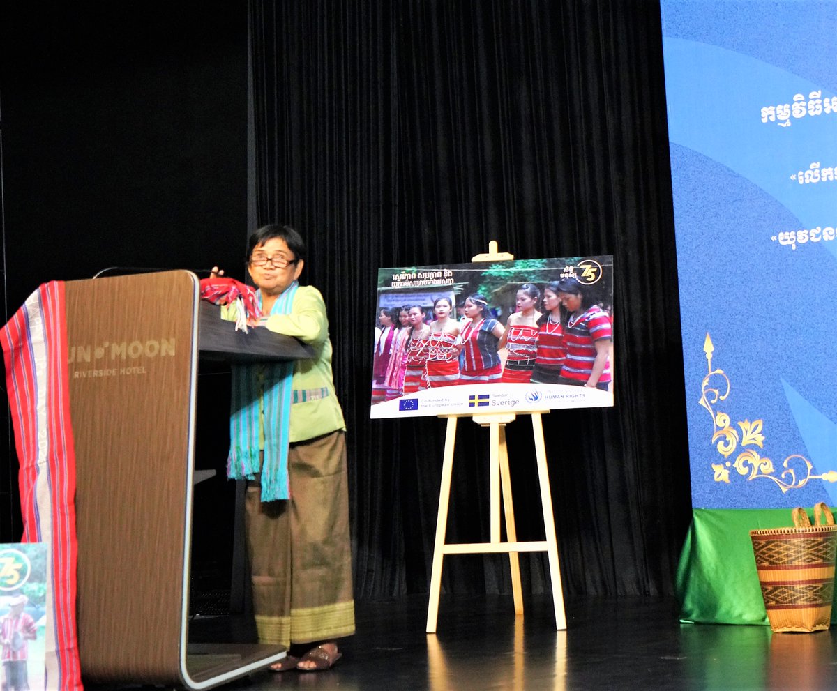 OHCHR_Cambodia's tweet photo. 2/2: to raise awareness on the #RightsOfIndigenousPeoples particularly #women & #youth, in relation to the promotion & protection of traditional & cultural identities that contribute to the elimination of discrimination against indigenous peoples.
#WeAreIndigenous
#HumanRights75 https://t.co/KfOYC4NBC6