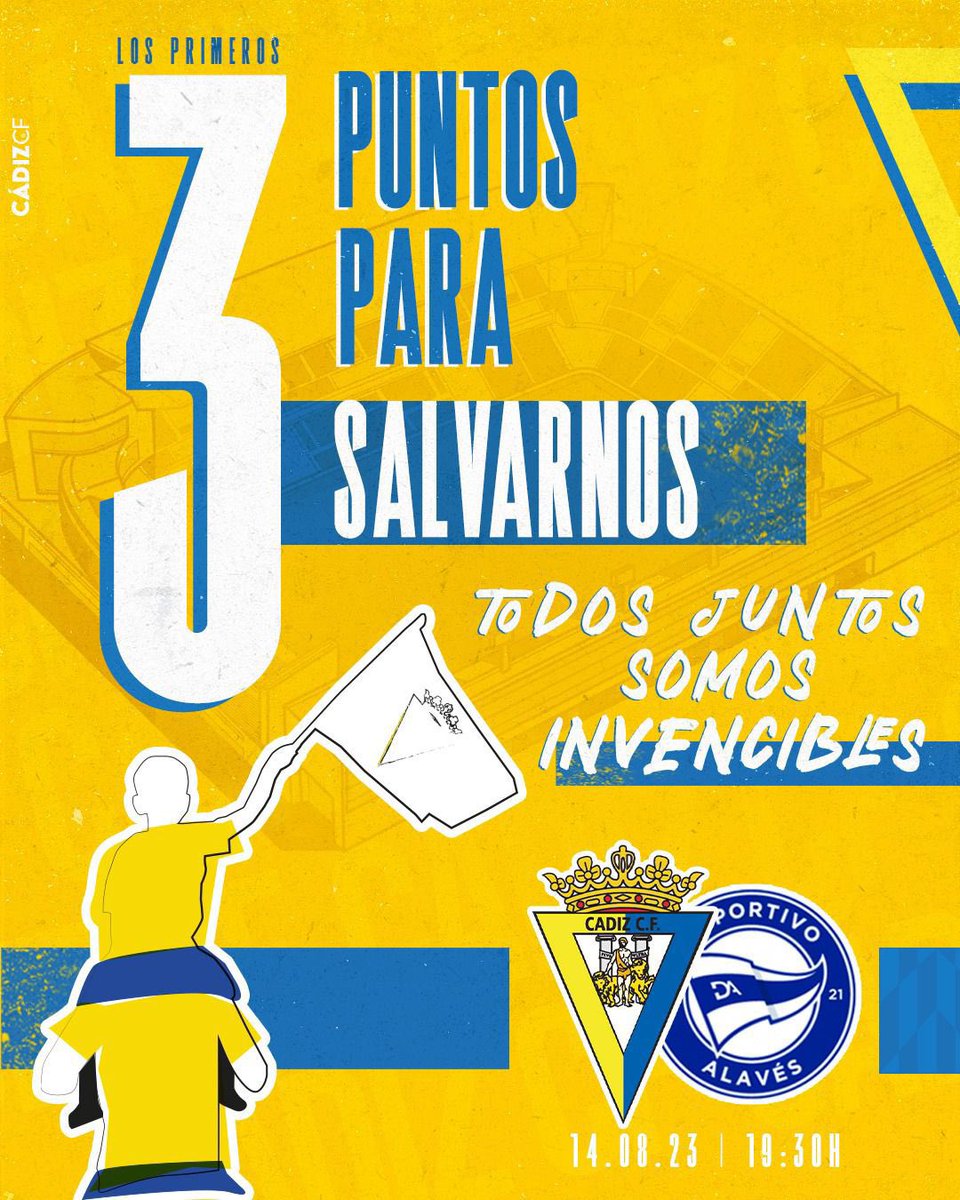 submarinoOC's tweet image. ‼️ Sorteamos 5 entradas en tribuna para el @Cadiz_CF @Alaves lunes 14 de agosto (19:30h) #LigaEASports 

Para participar y ganar tan solo tienes que:

🔹 Retwittear esta publicación 

🔹 Seguir al @submarinoOC 

🗓️ El sábado 12 de agosto publicaremos al ganador 

💛💙 ¡Suerte!
