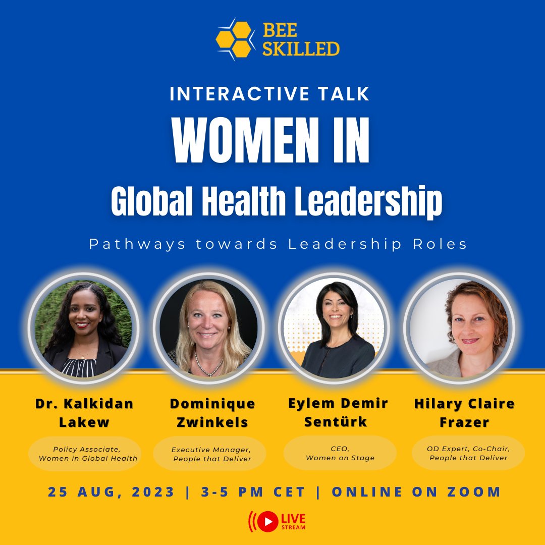 Join PtD's executive manager <a href="/DominiqueZwink1/">Dominique Zwinkels</a>  and deputy chair <a href="/hcfzh/">Hilary Claire Frazer</a> as they discuss women in global health leadership alongside Kalkidan Lakew Belayneh &amp; Eylem Demir Sentürk.

Register here: hive.beeskilled.com/women-in-leade…