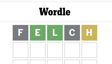 Surprising to see this in the #Wordle vocabulary..