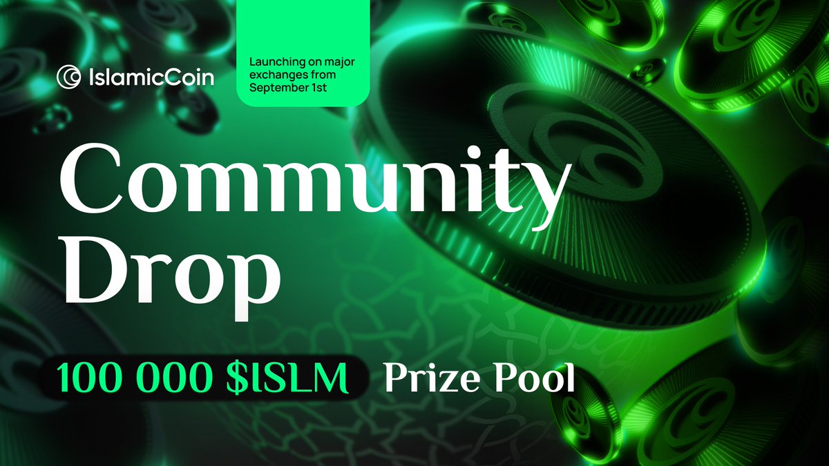 #IslamicCoin is on the verge of launching 🚀

Join the 100,000 #ISLM Community Drop and instantly receive a share of an astonishing prize pool to your #HAQQWallet!

First come, first served. Act quickly!

Get your #ISLM NOW ⤵️
quest.islamiccoin.net/quest/64b533f7…
