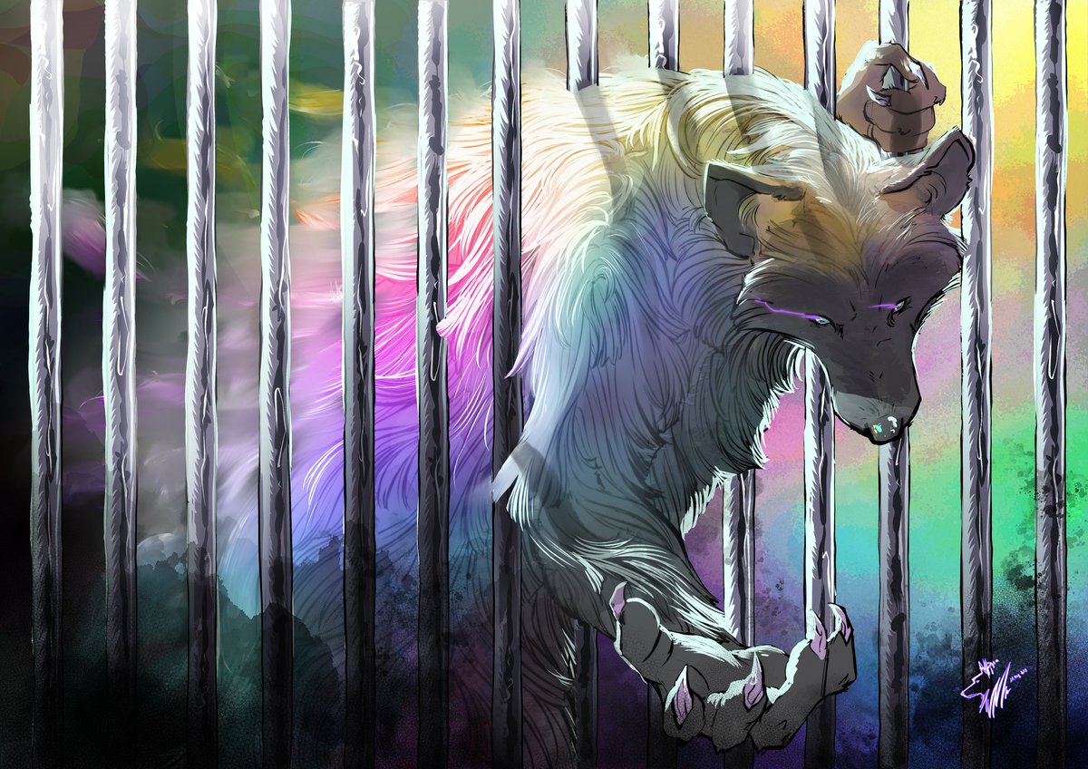 soliskapuls's tweet photo. Back from vacation xD 
#wolf #art #illustration #Pride2023 https://t.co/3FB20sljzb