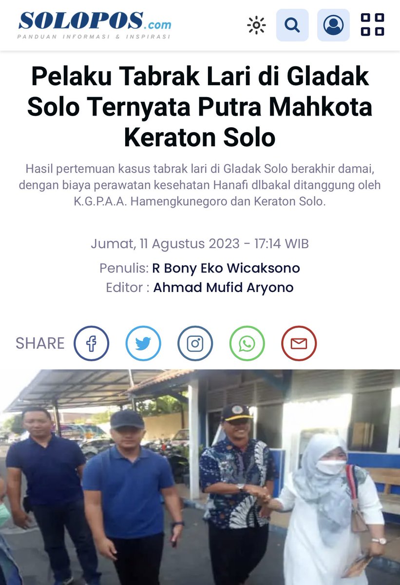 gibran_tweet's tweet photo. Gak usah negative thinking. Jangan meragukan kinerja pak kapolres dan jajarannya. Kuwi woconen beritane https://t.co/ZDTmwVqYC6