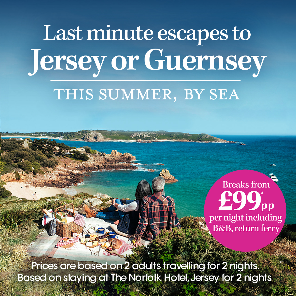 With so much to see and do this summer, now is the perfect time to book a last-minute Condor Break to Guernsey or Jersey. Book your ferry and hotel together in one, stress-free move! Explore our top offers on the website.