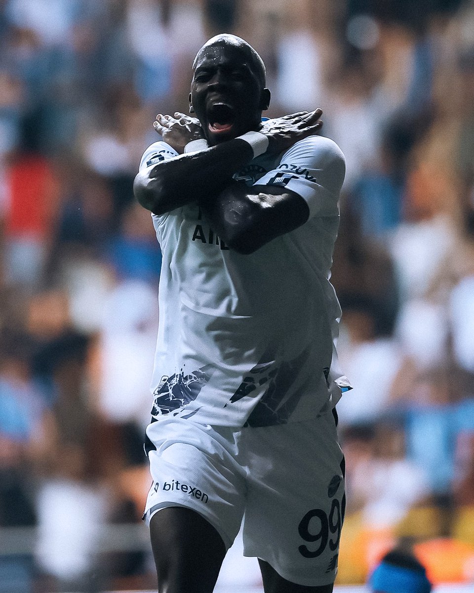 🇸🇳 Cherif Ndiaye on 🔥 🔵 Two goals for the forward as Adana Demirspor score 5 in the first leg 💪 📸: @AdsKulubu || #UECL