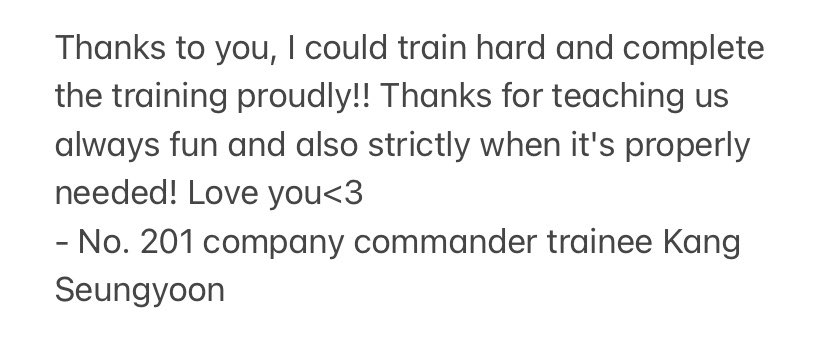 bloomingyears's tweet photo. From the letters of trainees to the platoon leader of 6th platoon of 5th division (he uploaded photos of Seungyoon on theCamp App during his trainee days)

#강승윤 #KANGSEUNGYOON #승윤 #Seungyoon #위너 #WINNER https://t.co/Lr4afrphuH