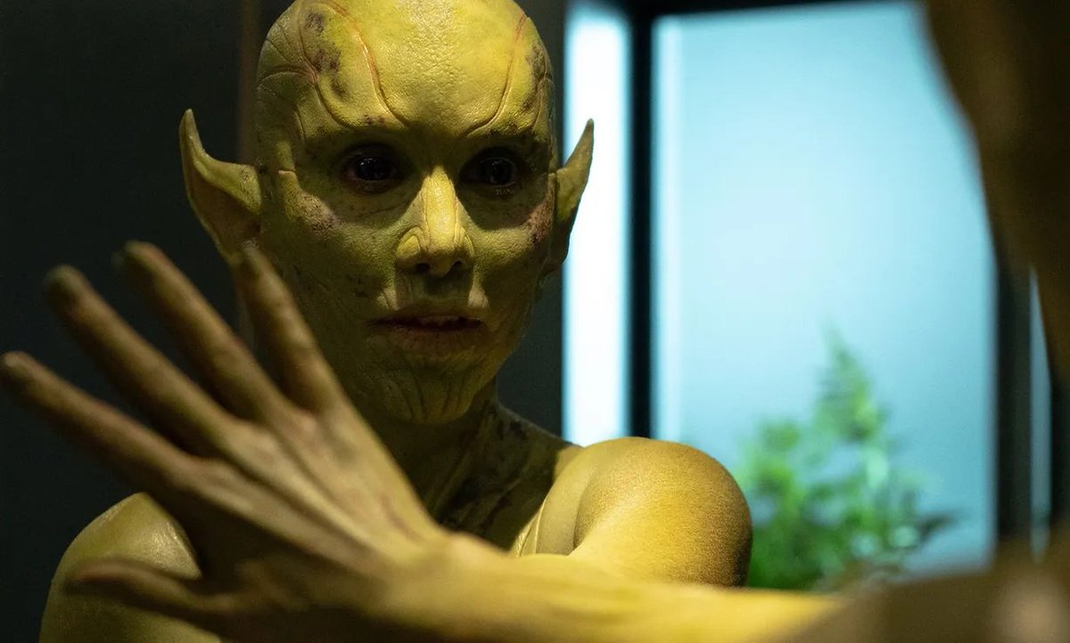 MCUSource's tweet image. James Rhodes was switched place with a Skrull after the events of #TheFalconAndTheWinterSoldier in 2024!