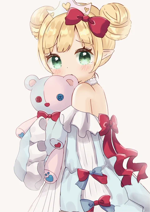 #007「この子がいないとどこにも行けないの…」✧プリンセス✧リボン✧マゼンタ#illustrationart#ワンドロ 