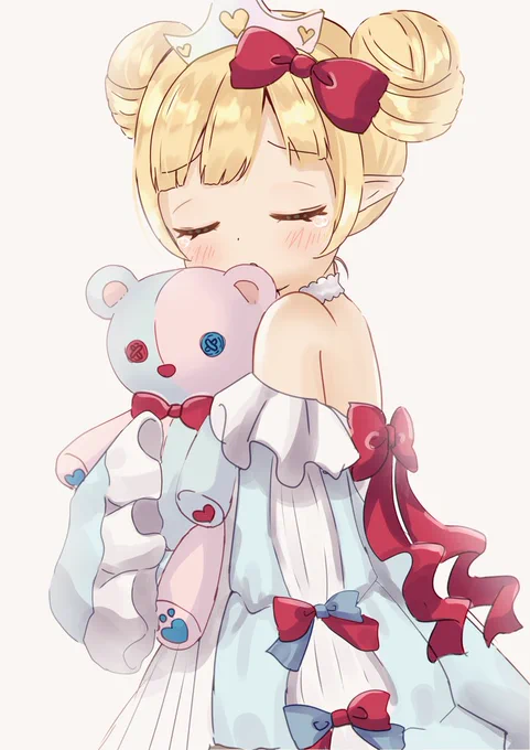 #007「この子がいないとどこにも行けないの…」✧プリンセス✧リボン✧マゼンタ#illustrationart#ワンドロ 