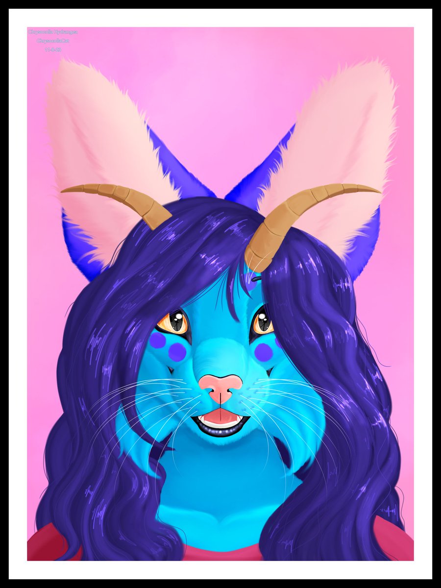 Practiced drawing hair! #furry #art #NewProfiePic