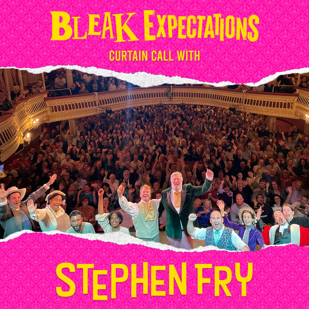 Harrumble for #StephenFry! Thank you for being our Sir Philip Bin for the Week, we truly had the BLEAKest time.🤣 #BleakExpectations #StephenFry #GuestStars #Comedy #LondonTheatre