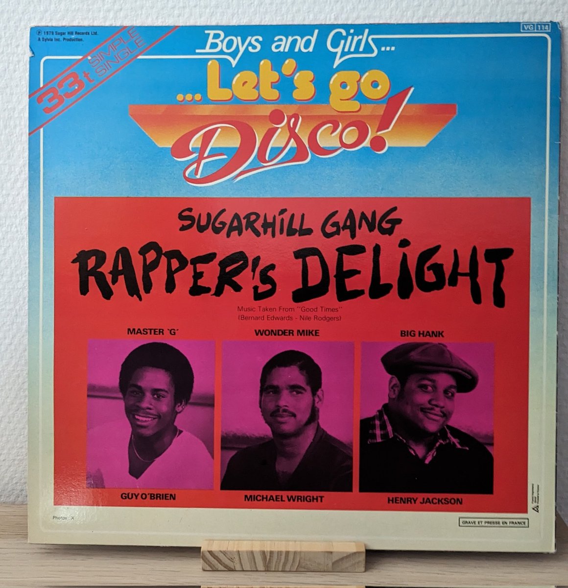 Aujourd'hui on met l'ambiance avec un classique !
Sugarhill Gang, Rapper's delight, 1979
#vinyl