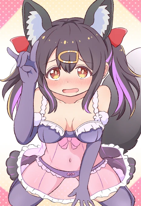ポップアップショップのきつねみはりちゃん #おにまい #おにまいお絵描き