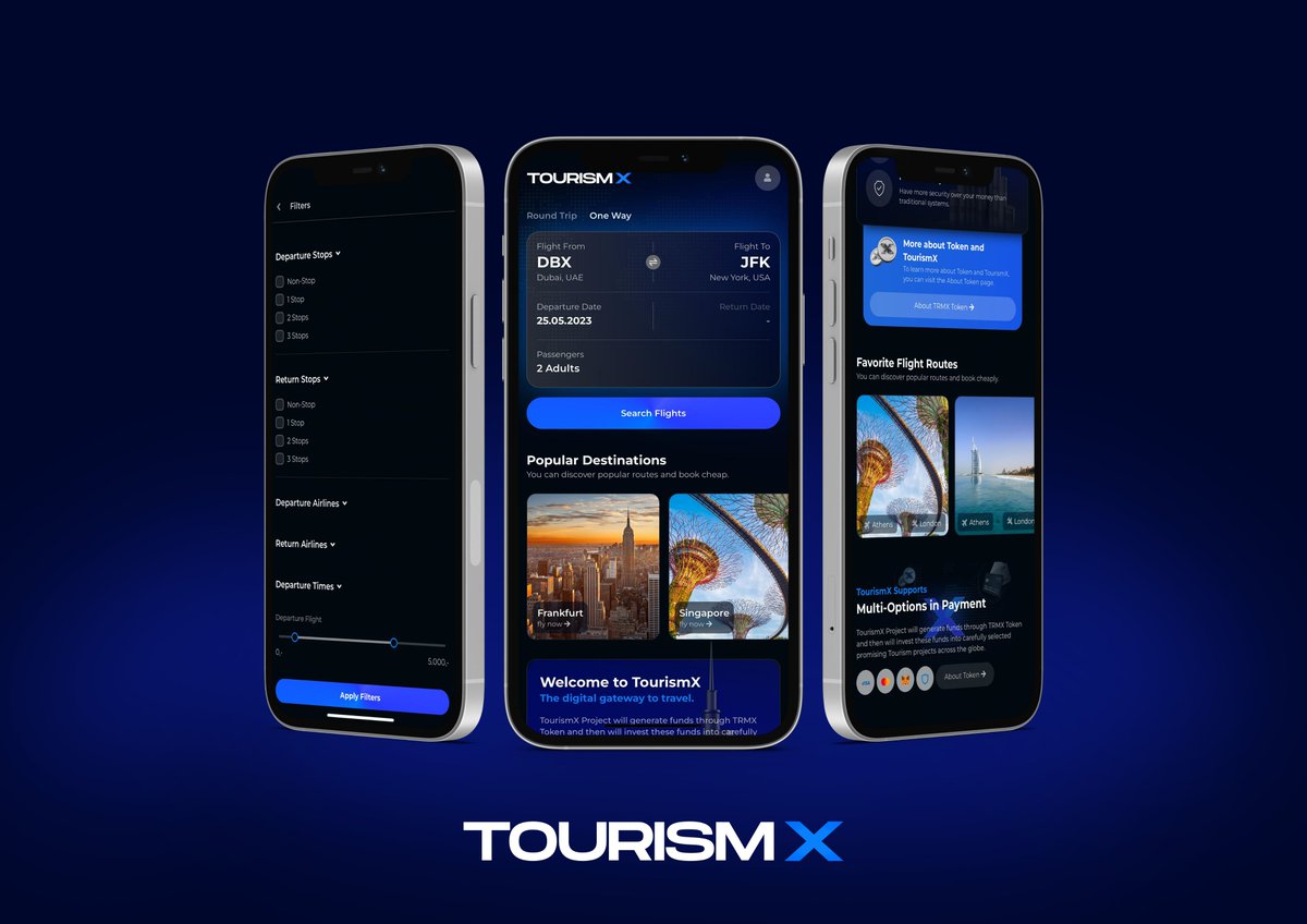 Meet #TourismX - revolutionizing the travel industry with blockchain technology! 🌍 

Discover how our upcoming app is tuned to make your travel experiences smooth and secure.

Read our whitepaper here: 👇
tourismx.io/TRMX_whitepape…

#TourismX #TRMX $TRMX #Blockchain #TravelTech
