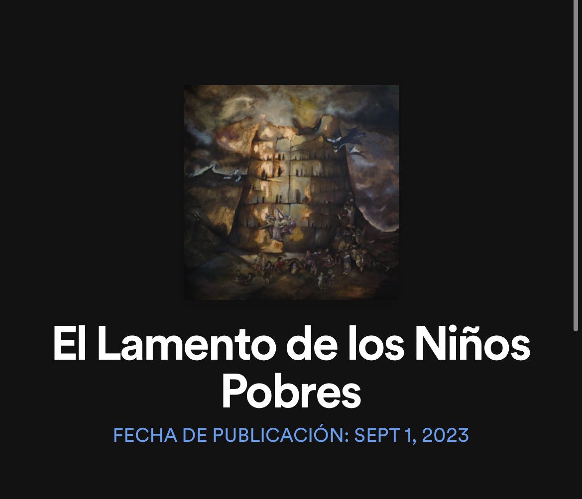 sergioclemenza's tweet photo. EL LAMENTO DE LOS NIÑOS POBRES

Disponible el 1 de Septiembre en todas las plataformas.

Este viaje está totalmente producido por Sweet Home.

Con una portada de la reina (y gracias a dios amiga mia) @beldaalejandraa que es LITERALMENTE una obra de arte. https://t.co/I4DG81zOPb