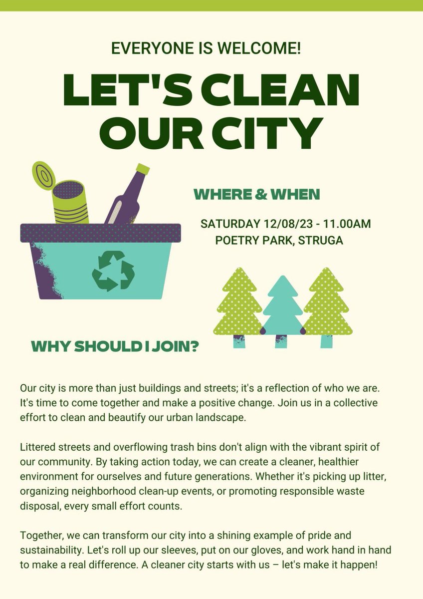 ShefkijeA's tweet photo. Join us tomorrow ♻️
#InternationalYouthDay2023 #Greenskillsforyouth #YouthLead @WeBalkans #YestoYea #Yeado https://t.co/WQroQBkBMo
