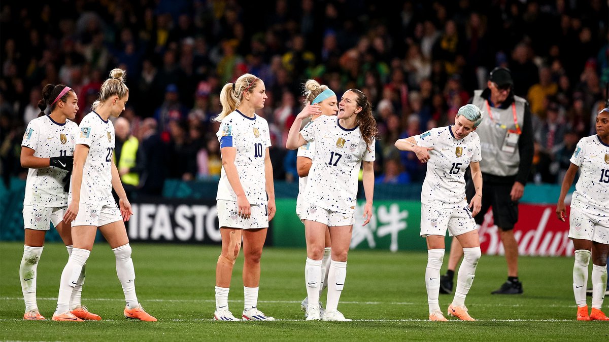 TheOnion's tweet photo. America’s Foreign Policy Forces USA Women’s World Cup Team To Intervene In Japan-Sweden Match https://t.co/DvPEy1xfta https://t.co/6YClxY3O5s