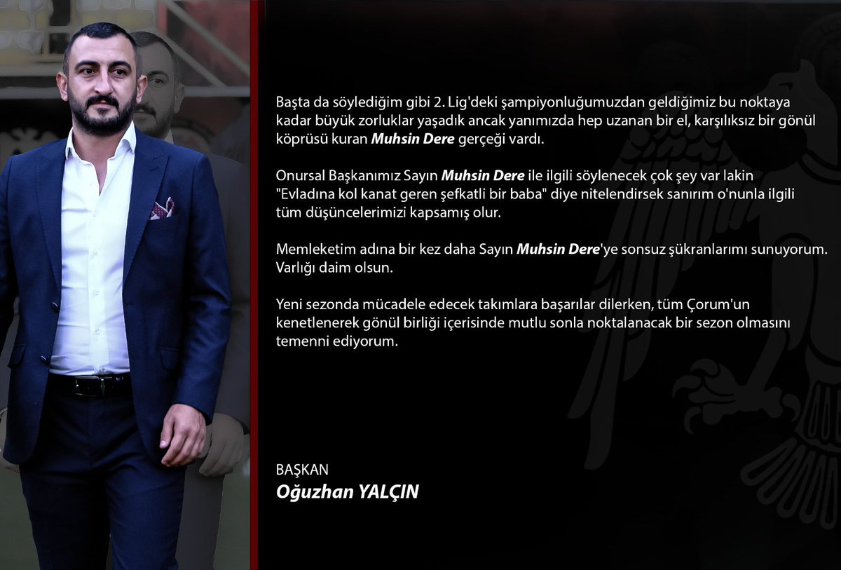 corumfk's tweet photo. Değerli Çorum FK taraftarı… https://t.co/wwJxGCfOme