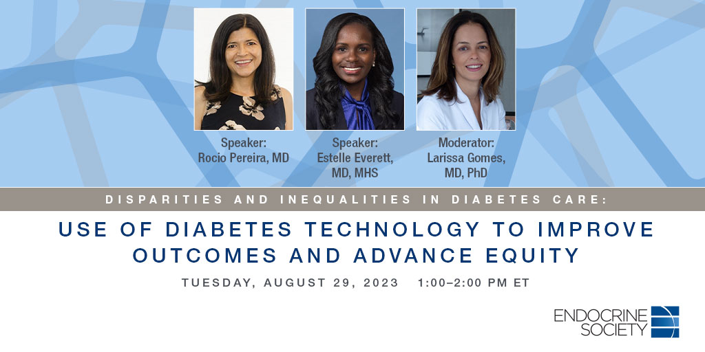 Use of Diabetes Technology to Improve Outcomes and Advance Equity | Join us on August 29 at 1:00 PM ET to discuss differences in #diabetestechnology used in certain populations with #diabetes and the potential drivers of these differences. Register today: bit.ly/3OtxAfX
