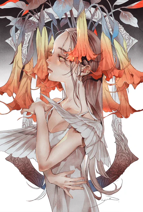 Angel's Trumpet 【偽りの魅力】 #花言葉シリーズ #創作
