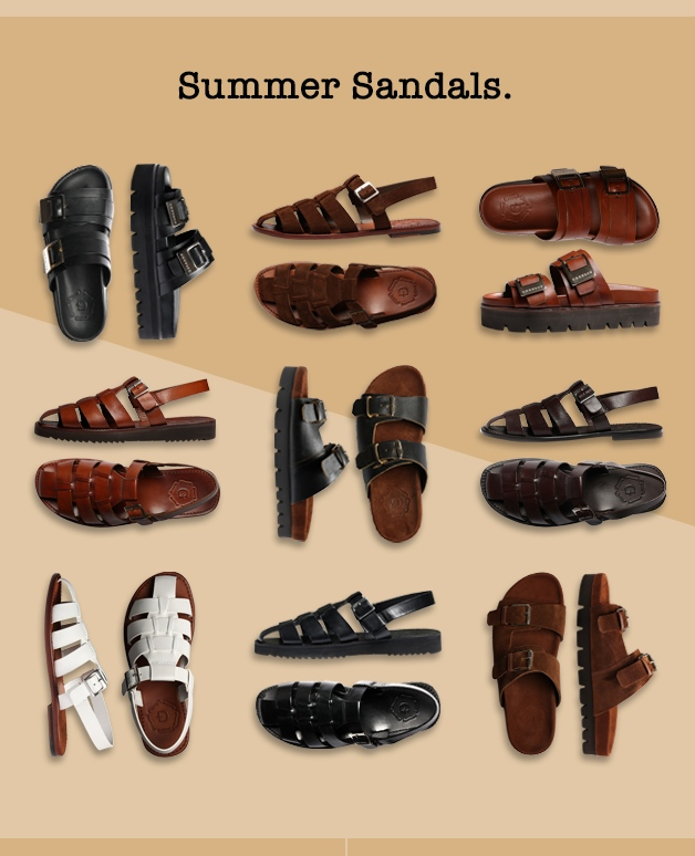 The sun's back, who's getting their sandals back out? #grenson #grensonshoes #grensonsandals #sandals #summer #summersandals