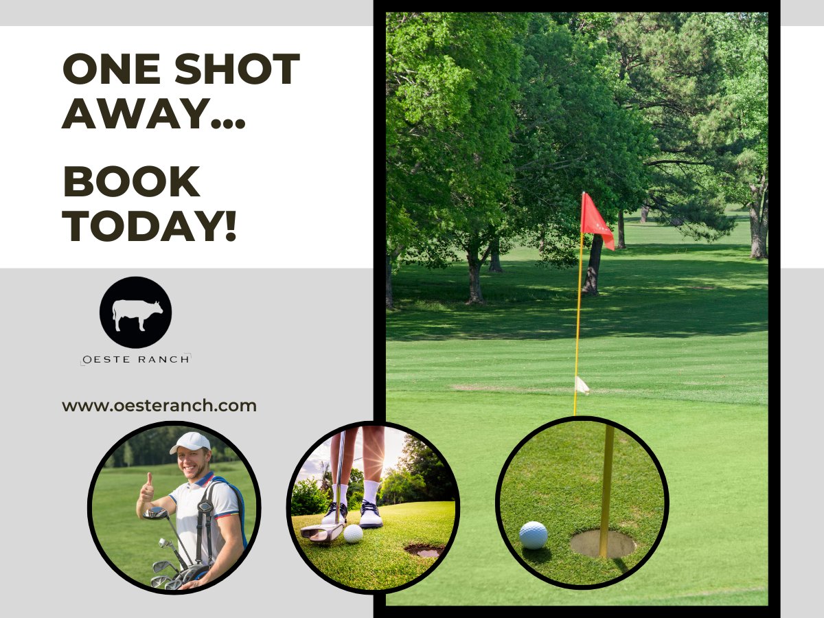 GolfOeste's tweet photo. Have you booked your tee time for the weekend yet? We have some great time slots open just for you! 
Book yours today! ️⛳ https://t.co/kzhEU3kQCp  https://t.co/BuErNffOip