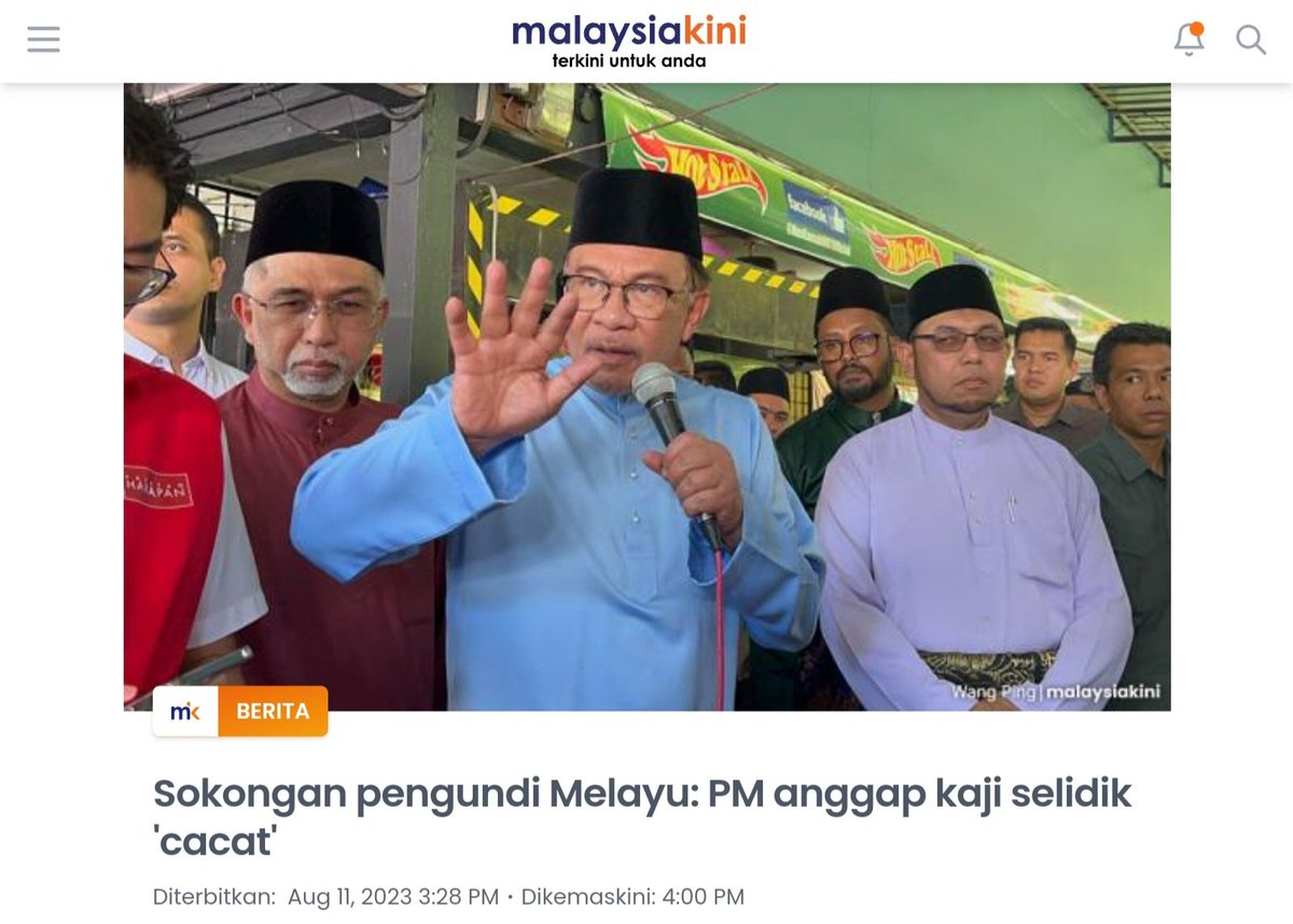 SyedFadhli89's tweet photo. PMX dan KP JKOM Perlu Belajar Terima Hakikat
Punyalah bersungguh badan penyelidik, Ilham Centre yang pro PAN itu menerbitkan laporan kaji selidik mereka tetapi PMX terus membakul sampahkan sahaja dapatan tersebut.
Katanya kajian itu CACAT. https://t.co/4l88vVCSCd