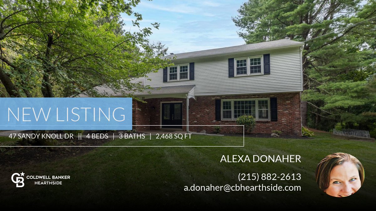 AlexaSellsBucks's tweet photo. 📍 New Listing 📍 Take a look at this fantastic new property that just hit the market located at 47 Sandy Knoll Dr in Doylestown. Reach out here or at (215) 882-2613 for more information

Call me today to start the process of buyin... https://t.co/KSLuTveFcl https://t.co/sv7ppHVxp2