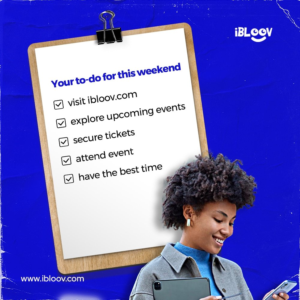 ibloov_official's tweet photo. Map out your weekend agenda! Visit https://t.co/KsKCAlR2iH – the ultimate hub for all things happening in town, search events, get tickets and have fun. The main mission is to sprinkle a whole lot of FUN into every moment.
#iBloov #WeekendTodo #iBloovAdventures #MakingMemories https://t.co/UjJAt7o925